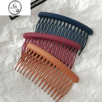 JiMi简约磨砂插梳发卡女头饰后脑勺碎发整理器发箍侧边刘海固定发梳