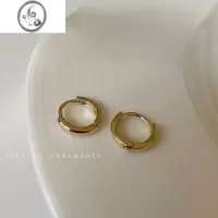 JiMi轻奢小众设计圆圈耳环女2023新款独特气质高级感耳钉耳圈耳饰