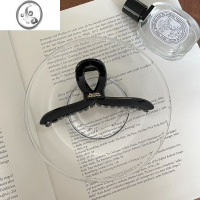 JiMi法式慵懒氛围抓夹简约百搭鲨鱼夹树脂发卡后脑勺发抓盘发夹子发饰