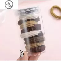 JiMi百搭皮筋高弹力头绳简约头绳发绳网红丸子头马尾发圈无接缝不伤发
