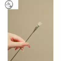 JiMi中国风木兰簪子简约新中式白玉兰步摇旗袍气质发簪古汉服盘发头饰