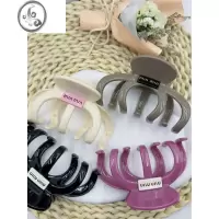 JiMi发量多入大号盘发抓夹亚克力发夹女后脑勺简约minmin鲨鱼夹高级感