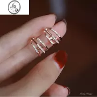 JiMi「经典复刻」简约精致圈圈蚊香盘耳夹无耳洞女耳圈耳环法式复古