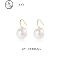 JiMi简约珍珠耳环女2023年新款小众设计感高级冷淡风时尚耳饰气质耳环