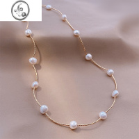 JiMi淡水珍珠气质闺蜜手链女生2023新款冷淡风简约珠子串珠手饰