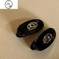 JiMi超模派对◆字母抓夹简约气质百搭透明亚克力鲨鱼夹后脑勺发夹女