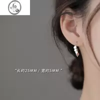 JiMi[]925银银圆片耳钉轻奢耳环女简约精致小众设计高级感耳饰