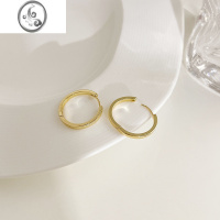 JiMi法式气质圆圈耳环女2022年新款潮小众设计感耳钉高级素圈简约耳饰