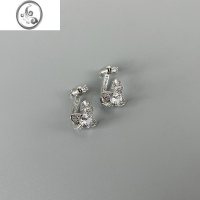 JiMi薇薇安西太后土星NANA同款锆石耳钉耳环网红简约小众设计款耳饰女