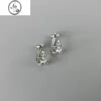 JiMi薇薇安西太后土星NANA同款锆石耳钉耳环网红简约小众设计款耳饰女