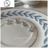 JiMiYUYUJIANG|s925银银淡水异形巴洛克珍珠耳钉简约气质百搭女