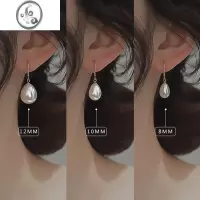 JiMiS925银银复古珍珠耳钉女高级感气质耳饰小众设计感轻奢耳环耳钩潮