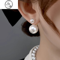 JiMi法式轻奢珍珠耳环女2023年新款潮小众高级感耳钉气质时尚百搭耳饰