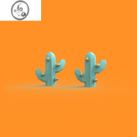 JiMi元术乐之 很萌的美式仙人掌耳钉