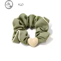 JiMi爱心肠肠圈发绳女简约气质扎头发皮筋小清新马尾发圈发饰