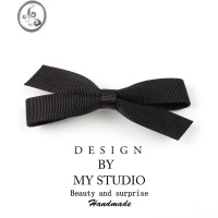 JiMi黑色蝴蝶结发夹后脑勺韩国网红2022年新款简约顶夹大号盘发马尾夹