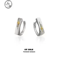 JiMi1STXULIE原创星陨耳钉简约耳扣小众设计冷淡高级耳环甜酷耳饰男女