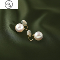 JiMifever博主同款大珍珠耳夹女无耳洞蚊香盘简约百搭耳饰2022年