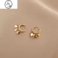 JiMi亮片耳扣小巧简约甜美耳圈可爱少女流苏耳饰精致百搭耳环女