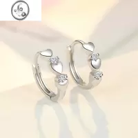 JiMi925银银耳圈防女气质2021年新款潮耳扣韩国圈圈耳环耳饰品