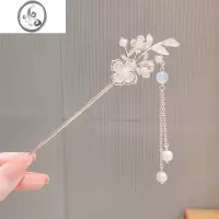 JiMis925银发簪古风盘发簪子简约现代女旗袍汉服高级感和田玉汉服头饰