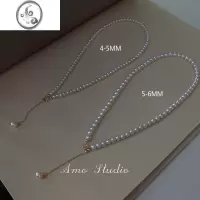 JiMiAMO经典珍珠锁骨链轻奢小众设计项链2022年新款简约气质颈链