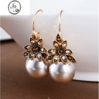 JiMi2023年新款潮珍珠耳环女轻奢高级感时尚复古气质长款耳饰耳坠小众