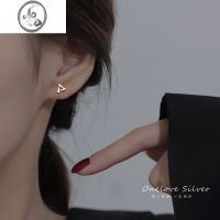 JiMiS999足银养耳洞耳骨钉女银银小众设计感高级耳环2022年新款潮耳饰