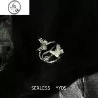 JiMiyyds 中性风蝴蝶耳夹女无耳洞耳环韩国ins网红款耳骨夹秋冬耳饰男