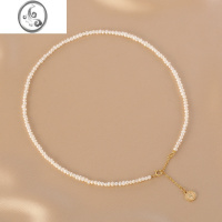 JiMi原创珍珠项链小粒不规则锁骨链高级感小众超细颈链女