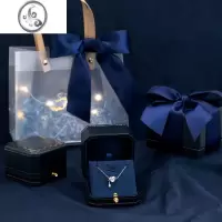 JiMi洛心 银银爱心项链女高级设计感轻奢小众闺蜜生日礼物女生送女友