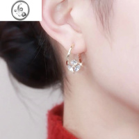 JiMi2023年新款小巧精致锆石耳扣女百搭轻奢小众气质设计高级感耳环