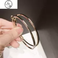 JiMi大圈圈耳环女圆形耳圈韩国气质个性圆圈时尚耳饰网红银银耳针耳坠