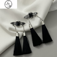 JiMi新娘结婚新中式耳饰高级感复古流苏耳环古风汉服配饰旗袍耳坠女