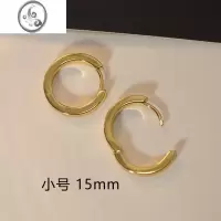 JiMi法式S925银针耳圈女小众设计高级感素圈网红耳饰2022年新款潮