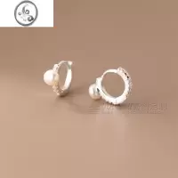 JiMi银银玫瑰之战袁泉顾念同款耳环珍珠耳饰高级感小众女2023年新款潮