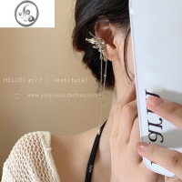 JiMi绝绝子精灵蝴蝶流苏耳环2022年新款潮轻奢高级感耳夹女无耳洞耳挂