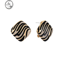 JiMi耳钉高级感轻奢冷淡风豹纹时尚气质耳环女个性酷潮人小众设计耳饰