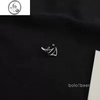 JiMibolo港风暗黑几何耳骨夹耳夹女INS冷淡风设计感个性无耳洞耳饰潮