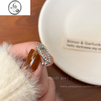 JiMi时髦通勤满钻耳骨夹女无耳洞耳环独特小众设计感高级精致耳夹耳饰