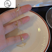 JiMi超仙八芒星流苏一体式耳环小众设计月亮镶钻无耳洞耳夹女潮2023年