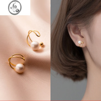 JiMi耳夹无耳洞女新款简约气质珍珠耳环小众设计轻奢高级感耳骨夹耳饰