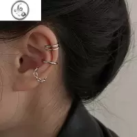 JiMi耳骨夹无耳洞女冷淡风系超仙个性简约学生耳环高级链条耳夹套装