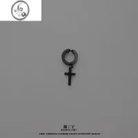 JiMi酷二丫摇滚朋克暗黑耳夹男女无耳洞十字形耳环五金少女饰品
