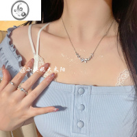 JiMi 微镶锆石蝴蝶结手链女ins小众设计感夏天气质锁骨链