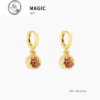 JiMi夏季水果小众耳环小众设计感石榴耳扣2023新款耳饰女高级感ins潮