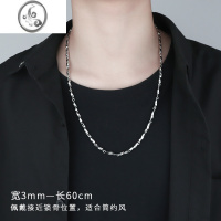 JiMi钛钢项链男潮小众夏季吊坠男士潮牌百搭ins男生莫比乌斯简约配饰