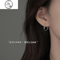 JiMi[]925银银扭曲耳扣女2022年新款潮耳环轻奢小众设计耳饰冬