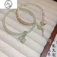 JiMi2件套手镯女款轻奢小众精致设计感新中式国风手串闺蜜手链首饰品