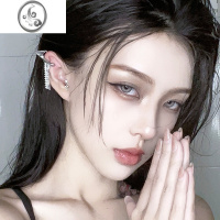 JiMi尖耳朵精灵耳饰无耳洞耳夹女高级感小众金属耳骨夹冷淡精灵耳器